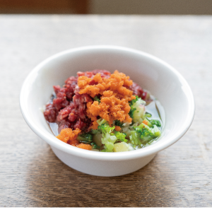 エゾシカ肉とお野菜のごはん